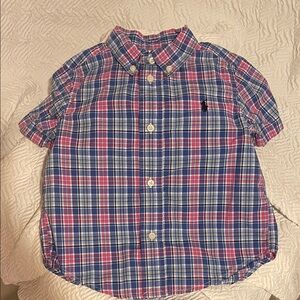 Ralph Lauren Kids Plaid Shirt - Blue and Pink